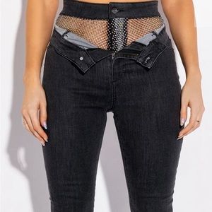 Rhinestone Skinny Jeans